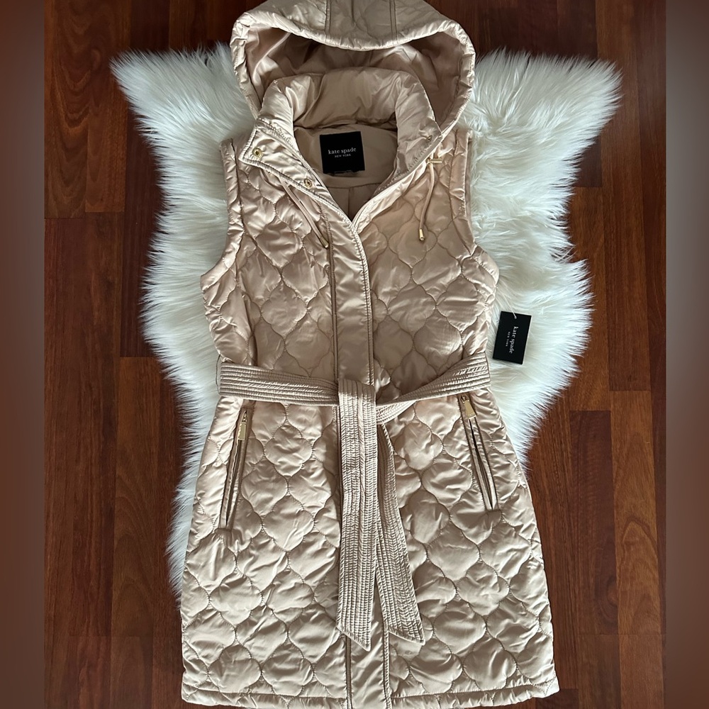 Kate Spade long puffer vest
